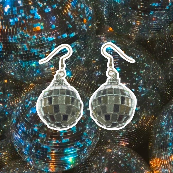 mirrorball ~ taylor swift handmade earrings - Picture 1 of 2